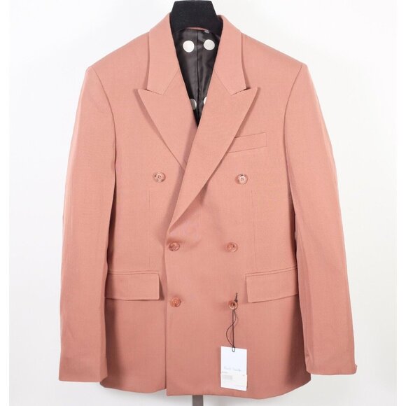 New Paul Smith jacket blazer US 36 R double breasted pink
